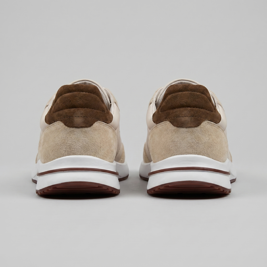 Men's Suede Panel Lace-Up Trainers BOGO