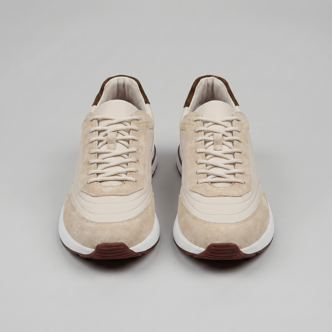 Men's Suede Panel Lace-Up Trainers BOGO