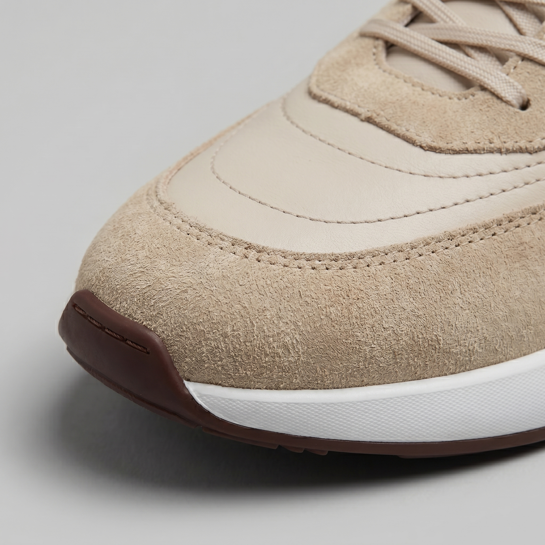 Men's Suede Panel Lace-Up Trainers BOGO
