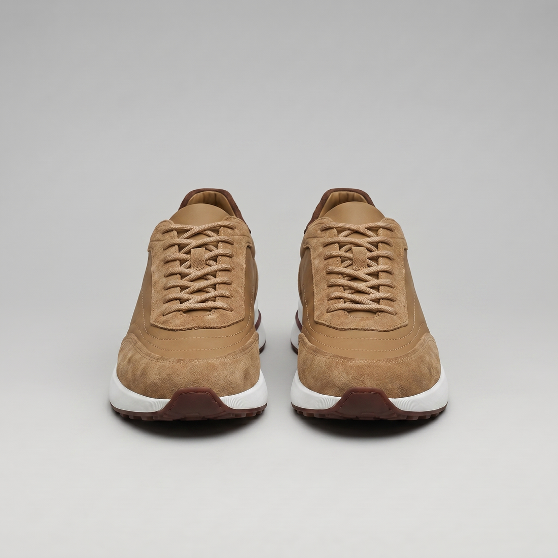 Men's Suede Panel Lace-Up Trainers BOGO