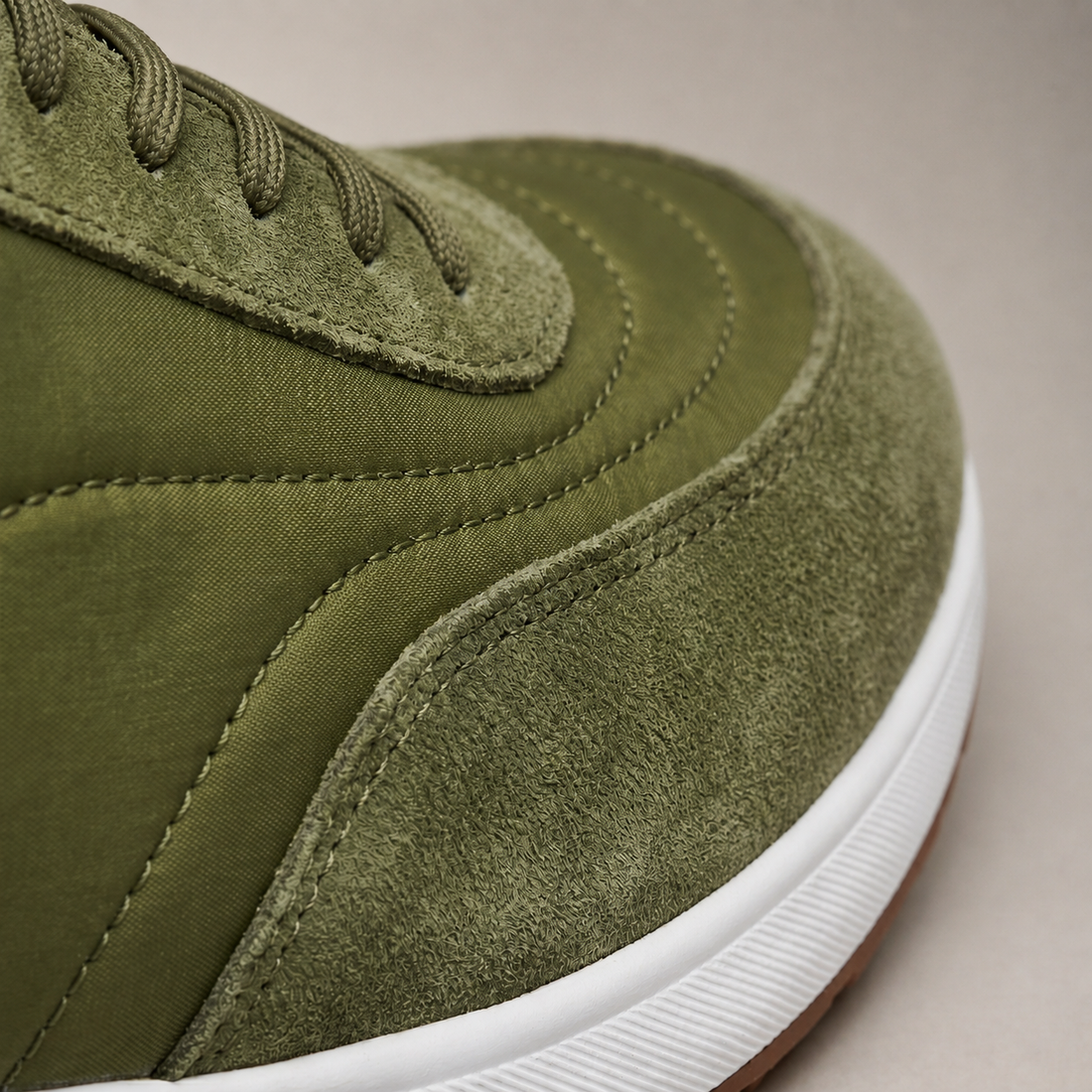 Men's Suede Panel Lace-Up Trainers