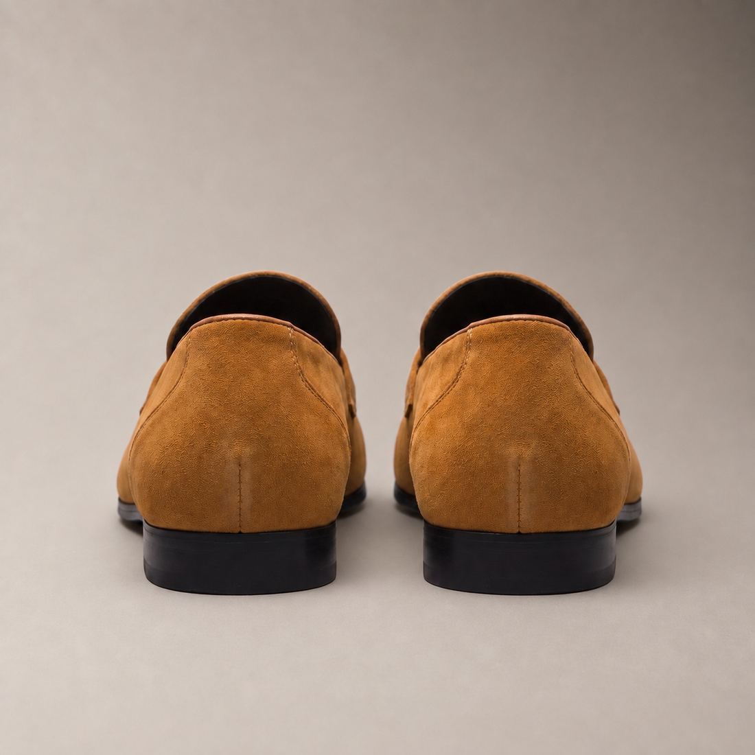 Men's Pointed-Toe Suede Penny Loafers
