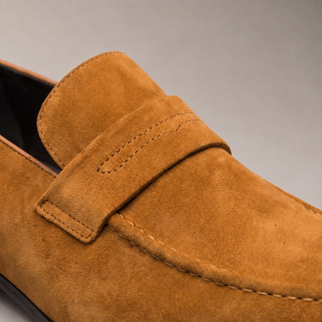 Men's Suede Penny Loafers