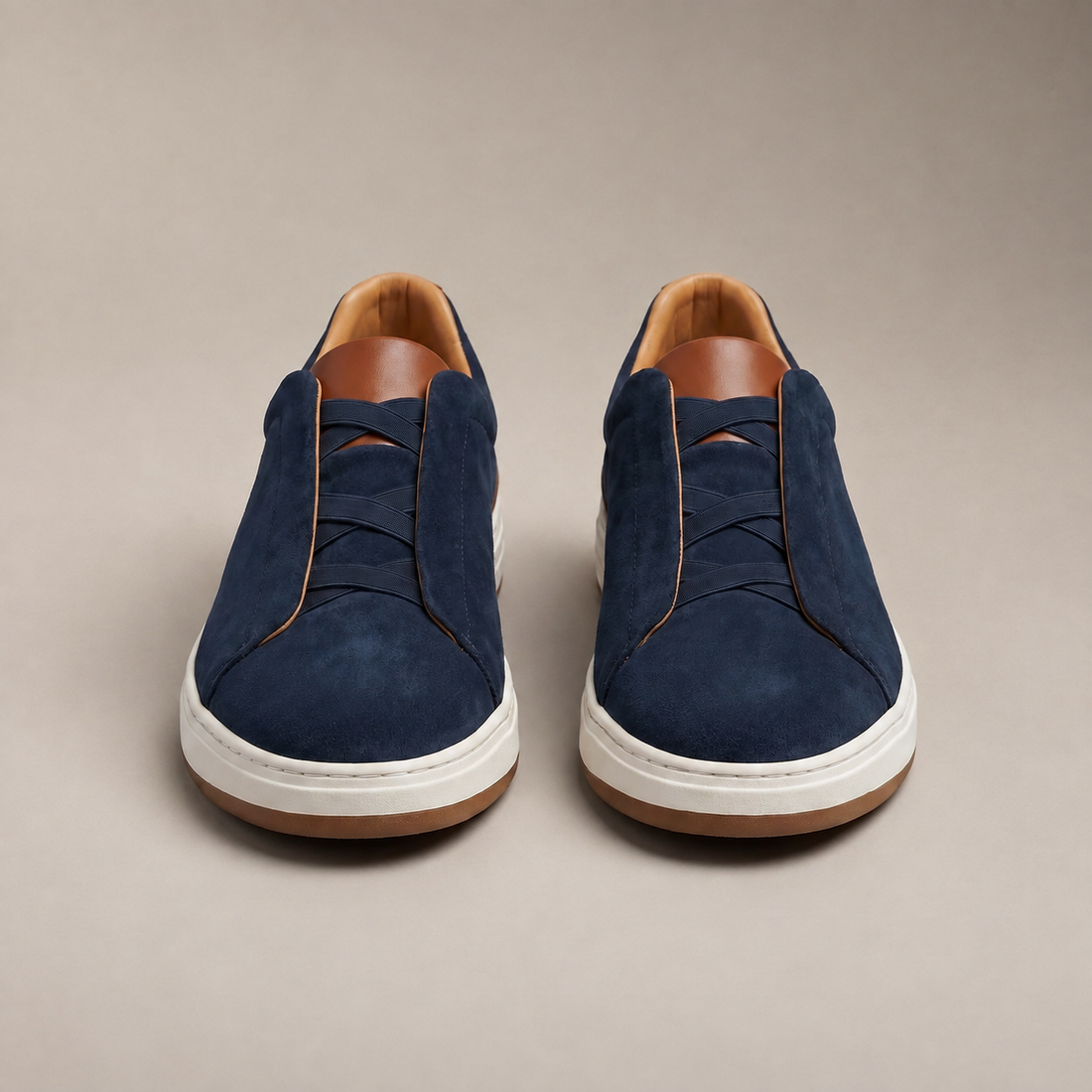 Men's Suede Slip-On Casual Sneakers