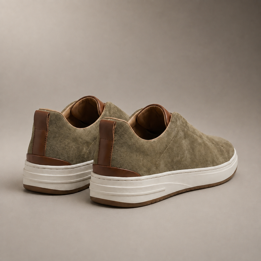 Men's Suede Slip-On Casual Sneakers