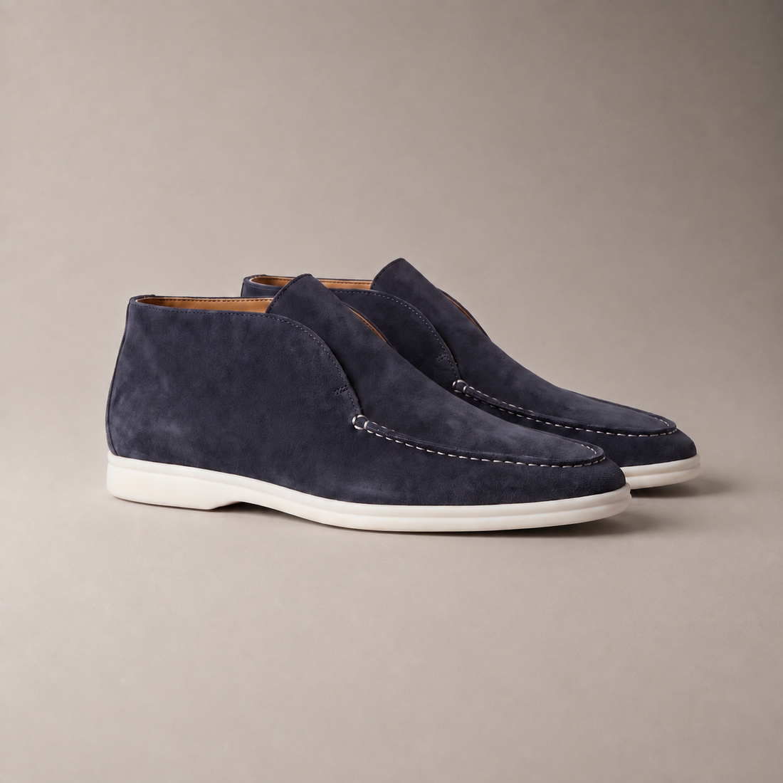 Men's High Suede Loafers