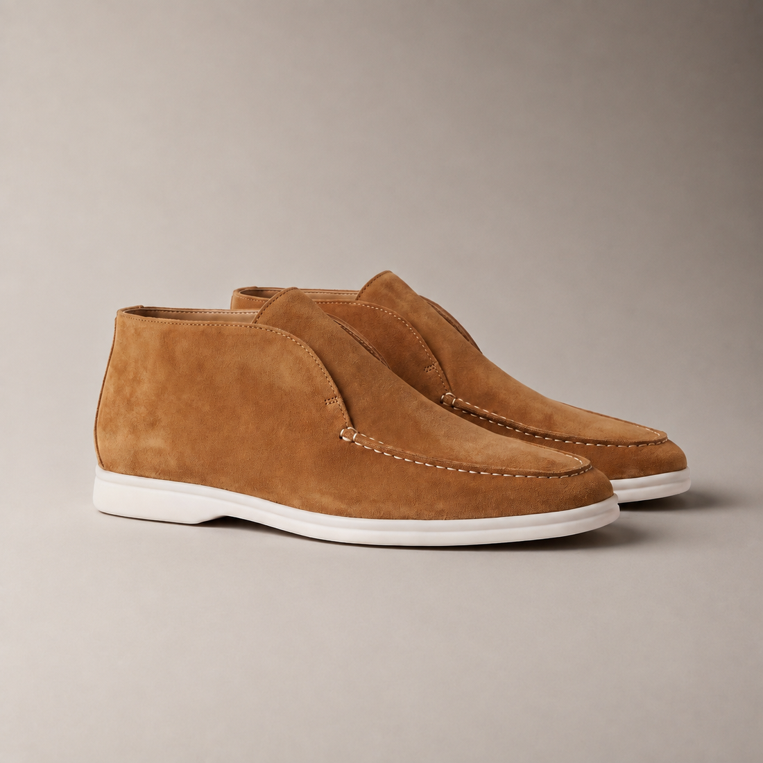 Men's High Suede Loafers