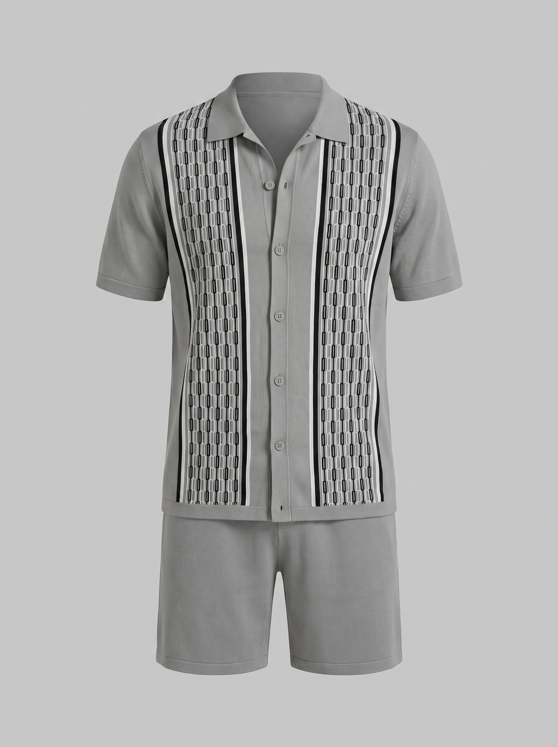 Men's Summer Set - Short Sleeve Shirt and Shorts Set