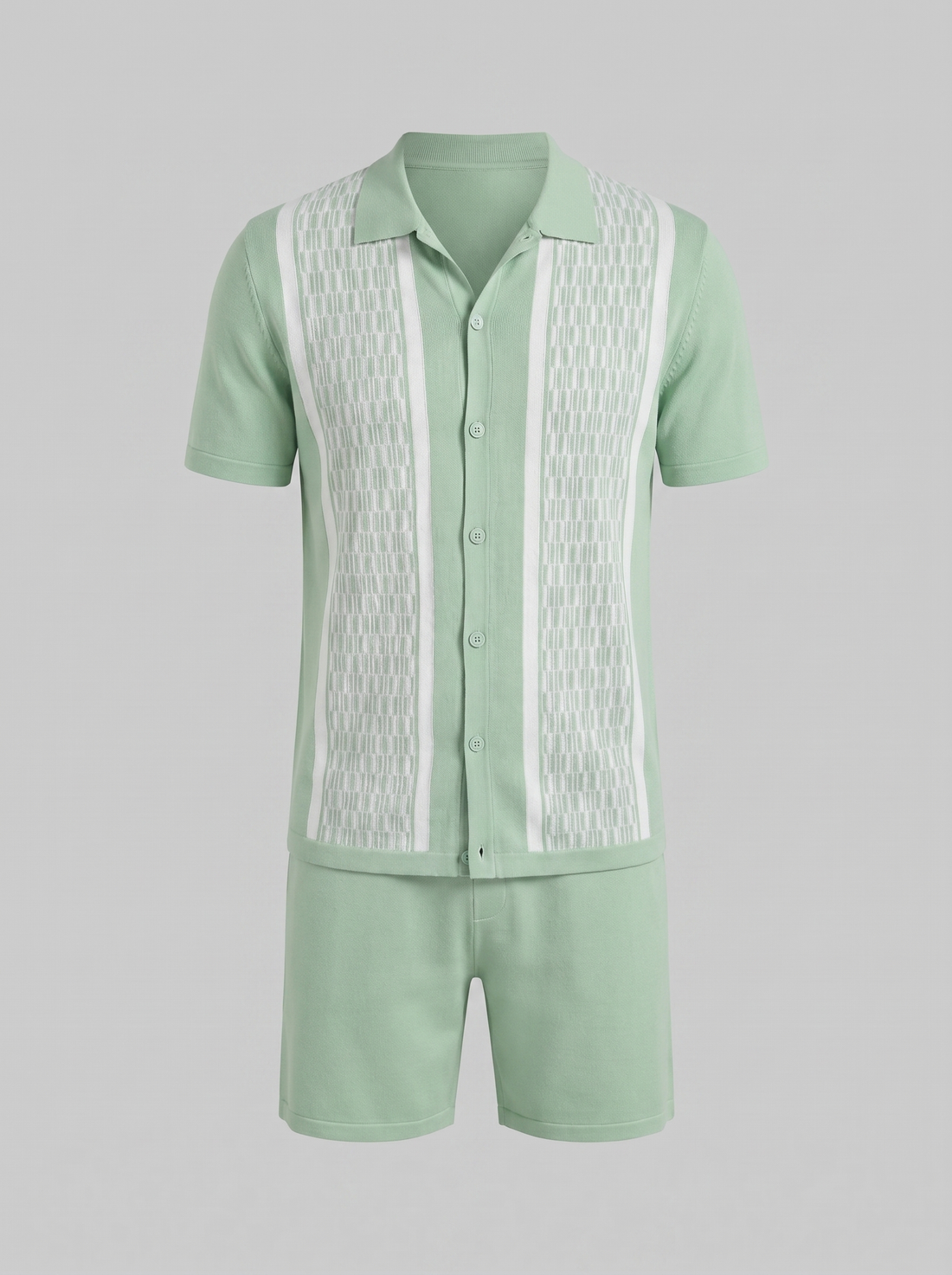 Men's Summer Set - Short Sleeve Shirt and Shorts Set