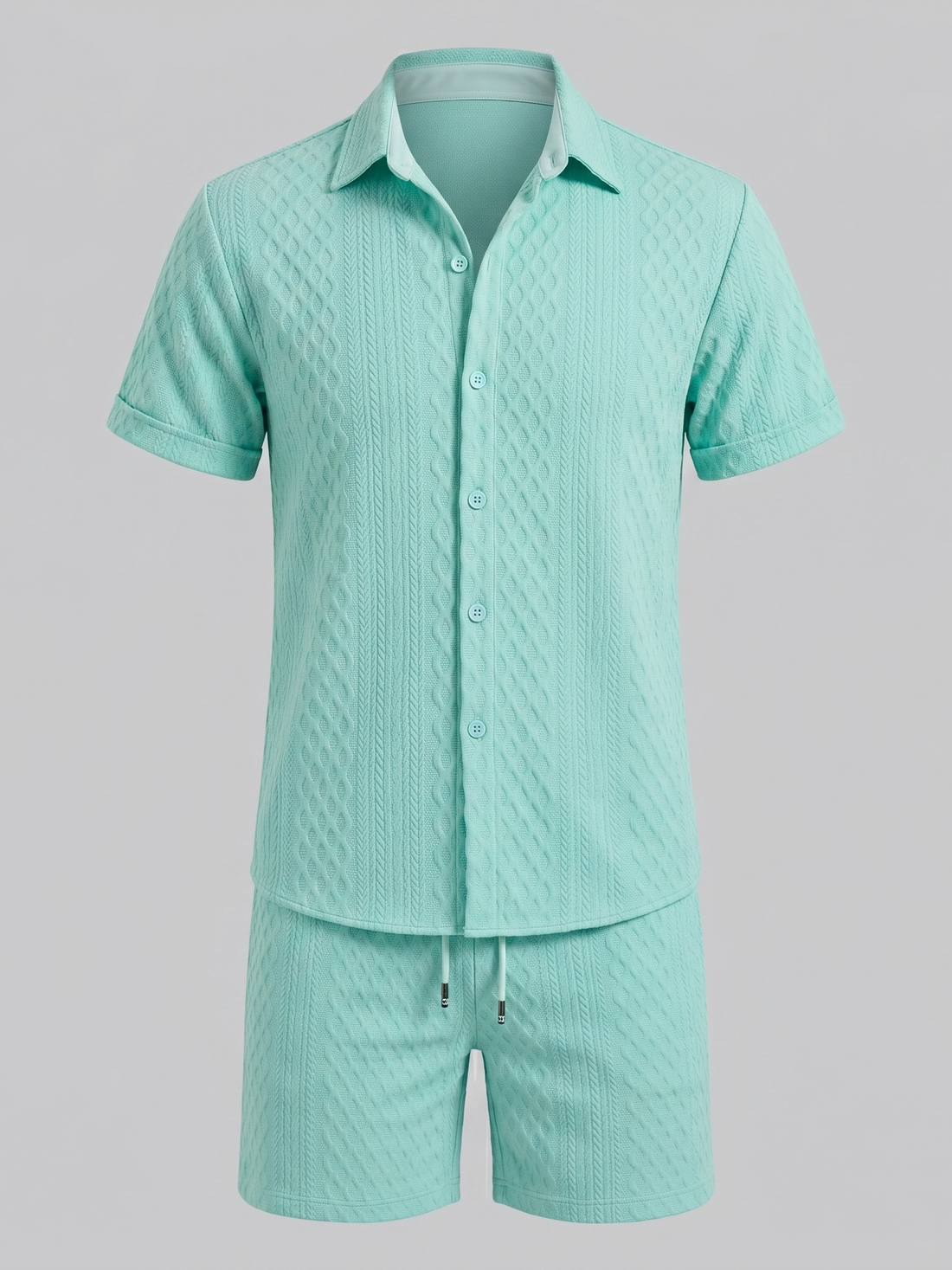 Men's Summer Waffle Outfit Set