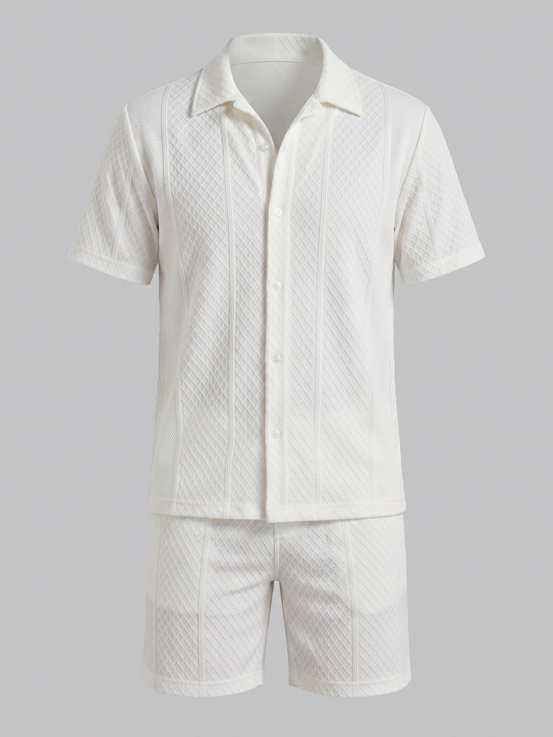 Men's Summer Waffle Outfit Set