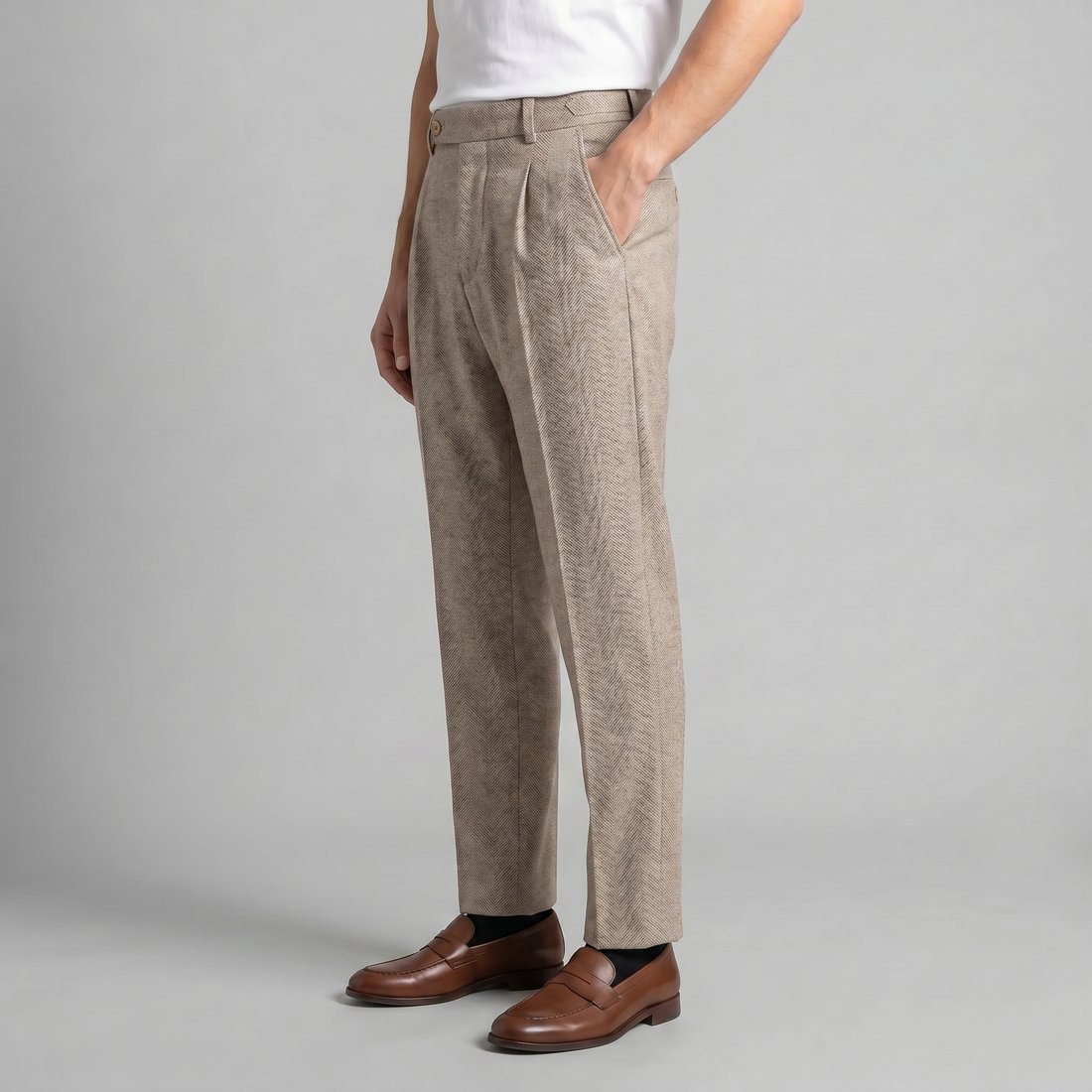 Men's Tailored Ankle-Length Trousers