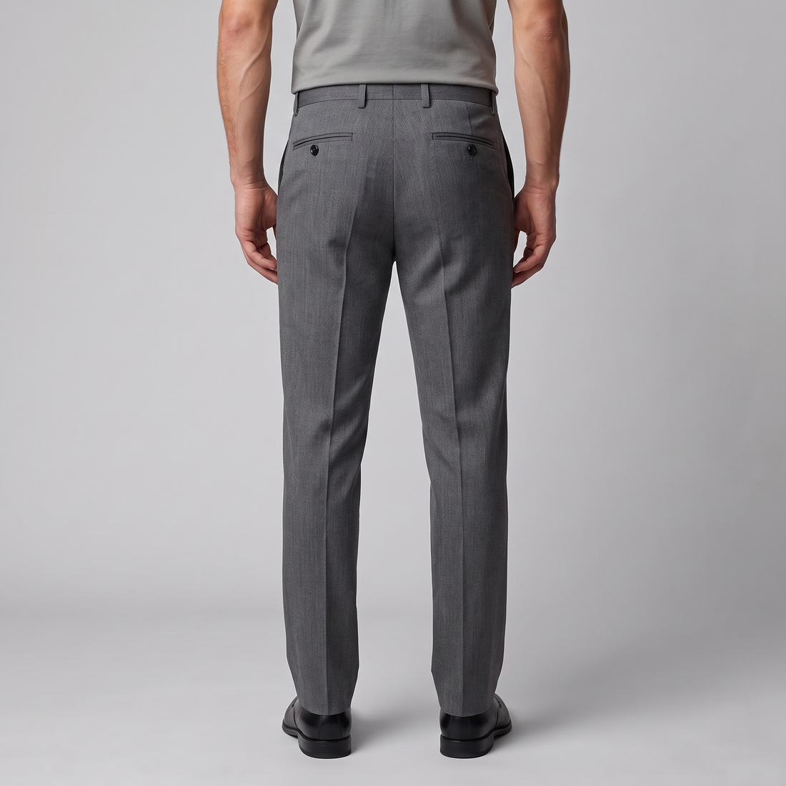 Men's Tailored Flat Front Trousers