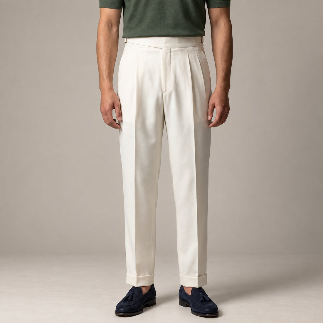 Men's Tailored fit Pleated Trousers