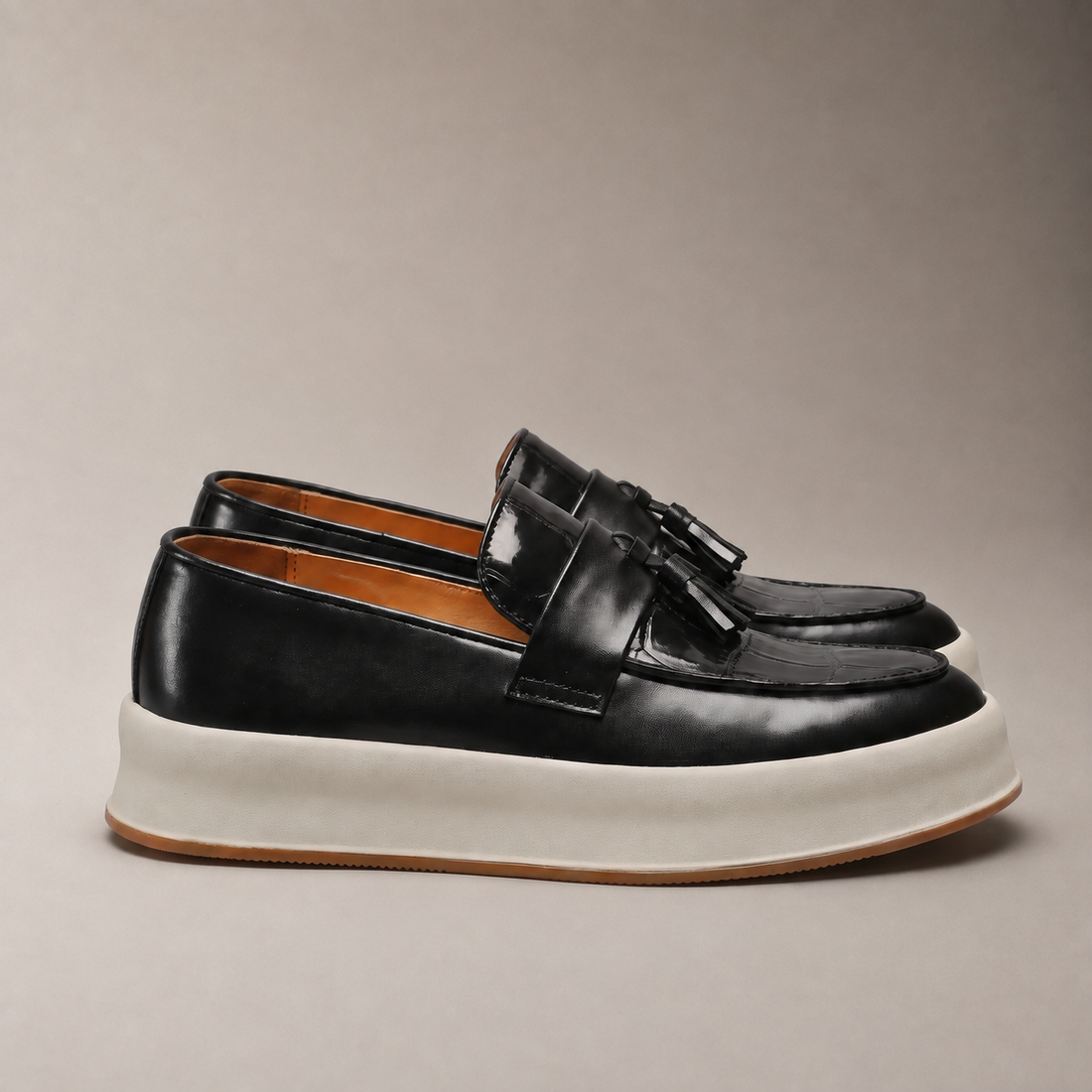 Men's Tassel Platform Loafers