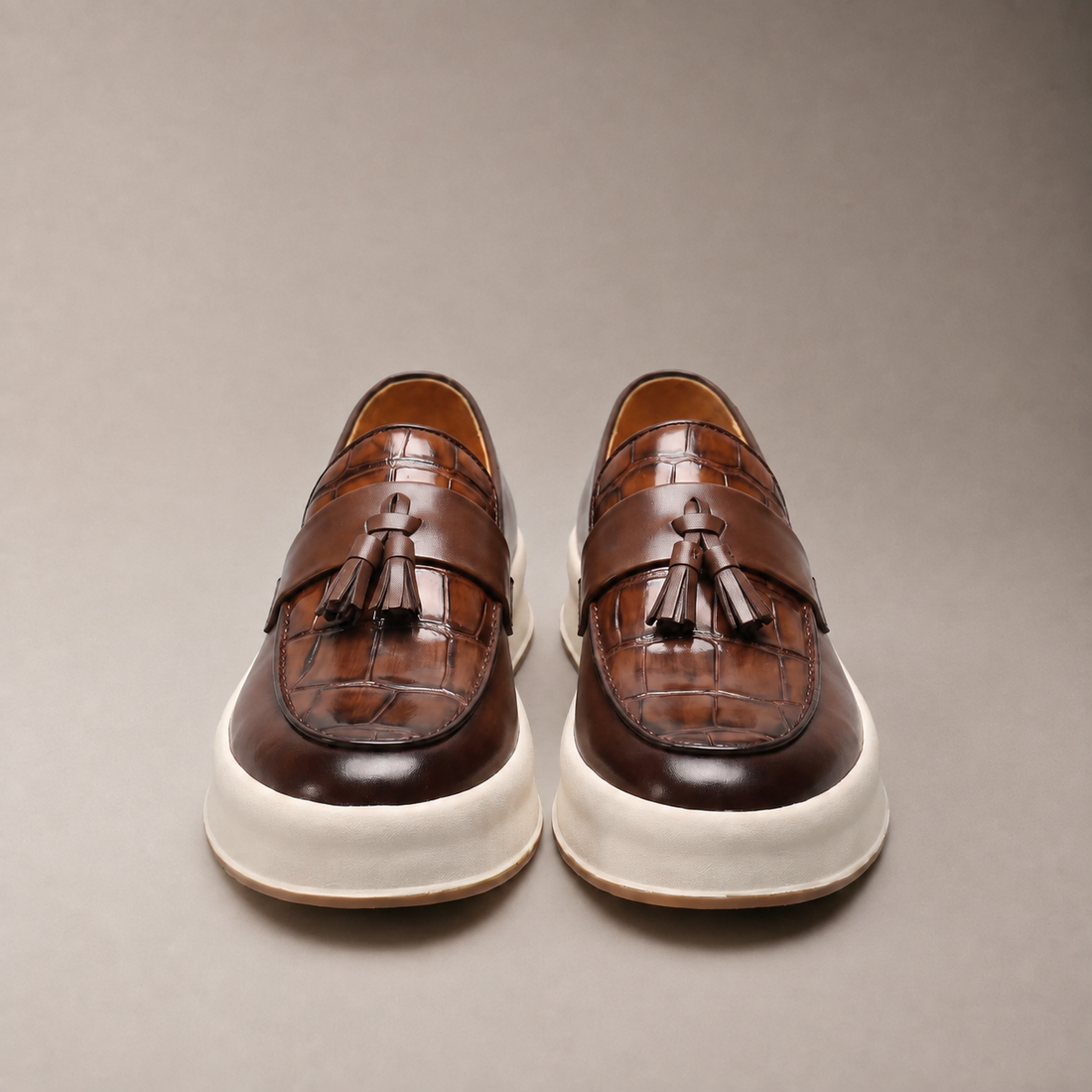 Men's Tassel Platform Loafers