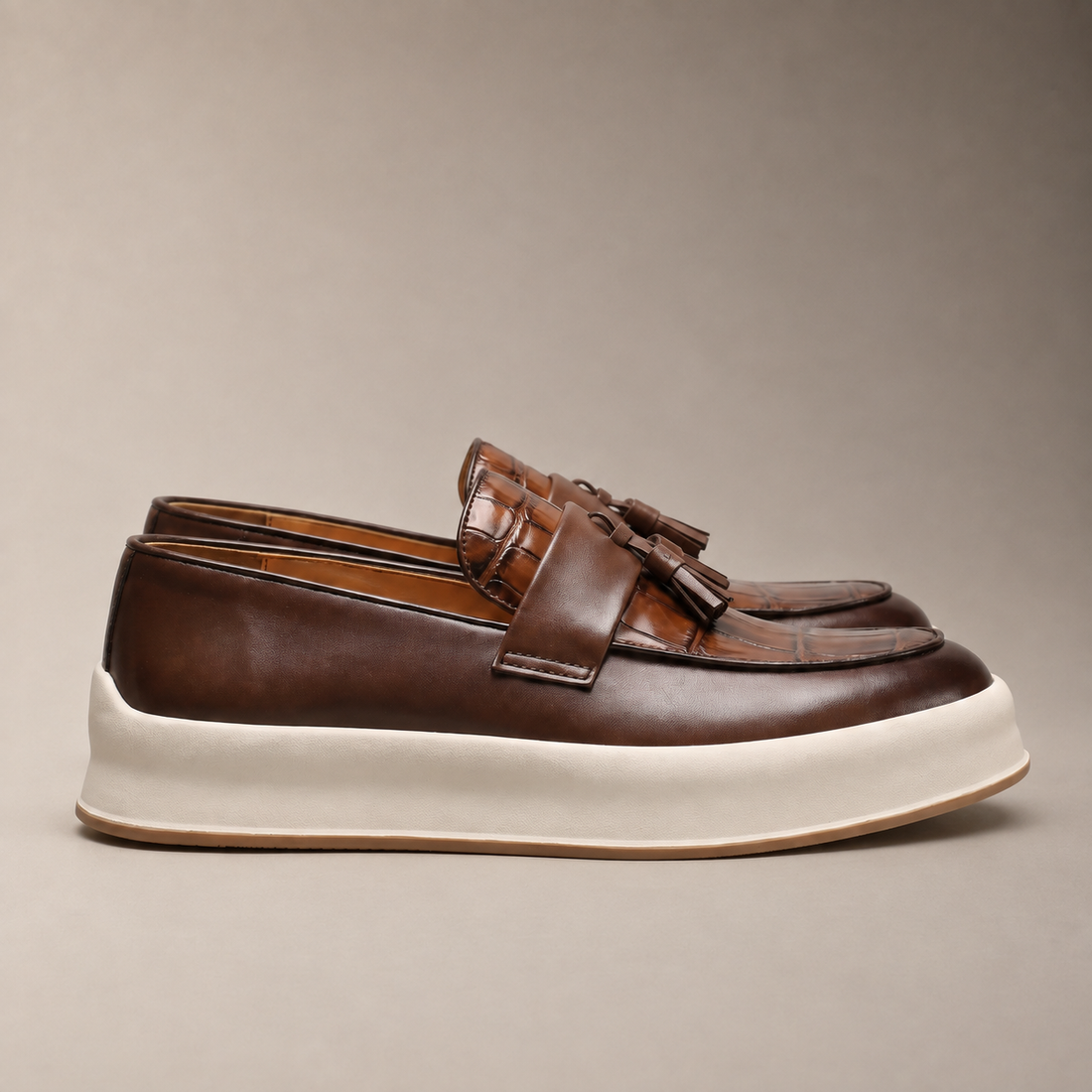 Men's Tassel Platform Loafers