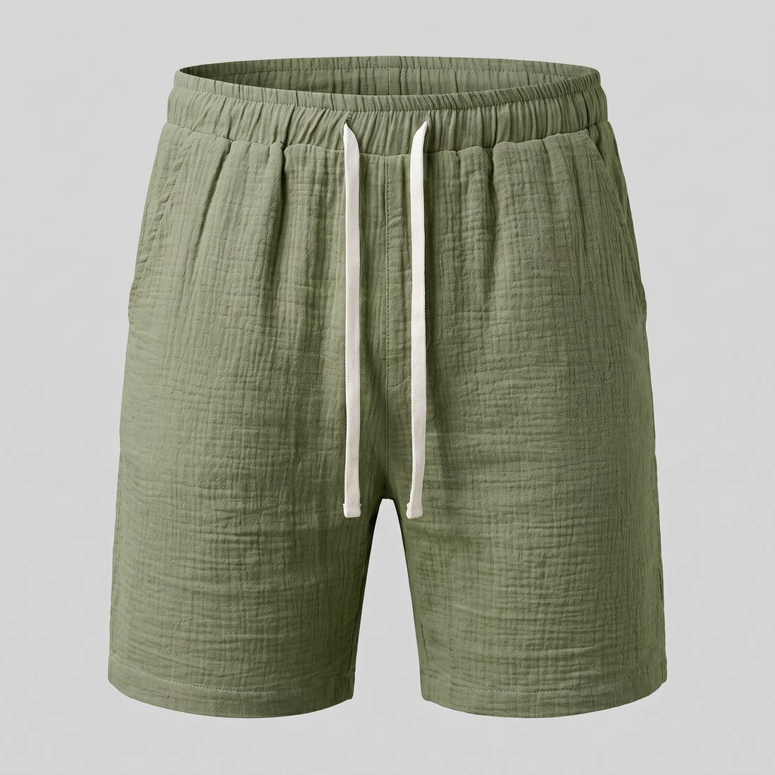 Men's Textured Drawstring Shorts