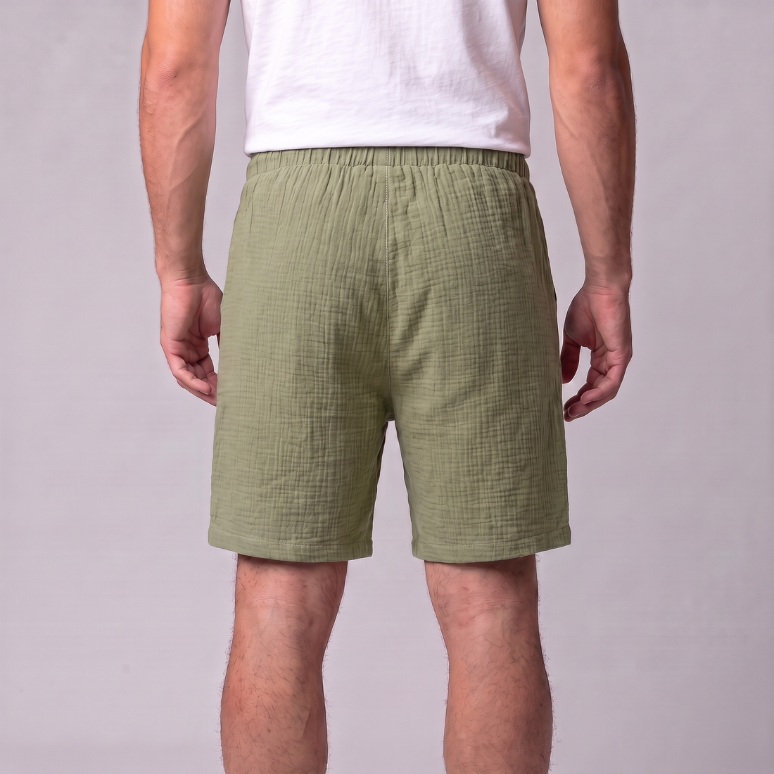 Men's Textured Drawstring Shorts