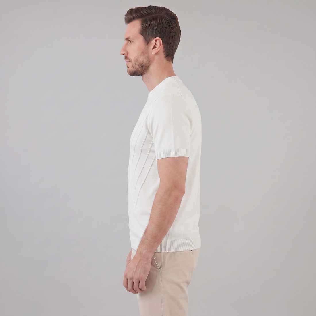 Men's Textured Knit T-Shirt