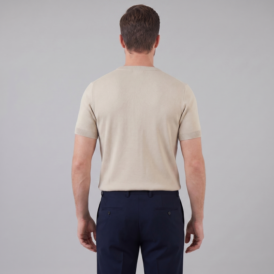 Men's Textured Knit T-Shirt