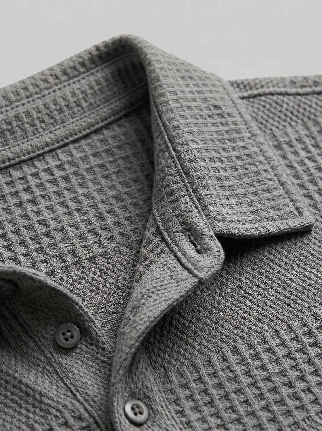 Men's Textured Polo and Shorts Set