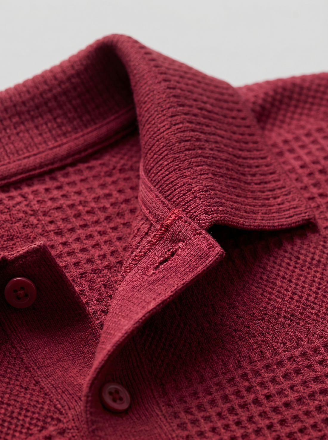 Men's Textured Polo and Shorts Set
