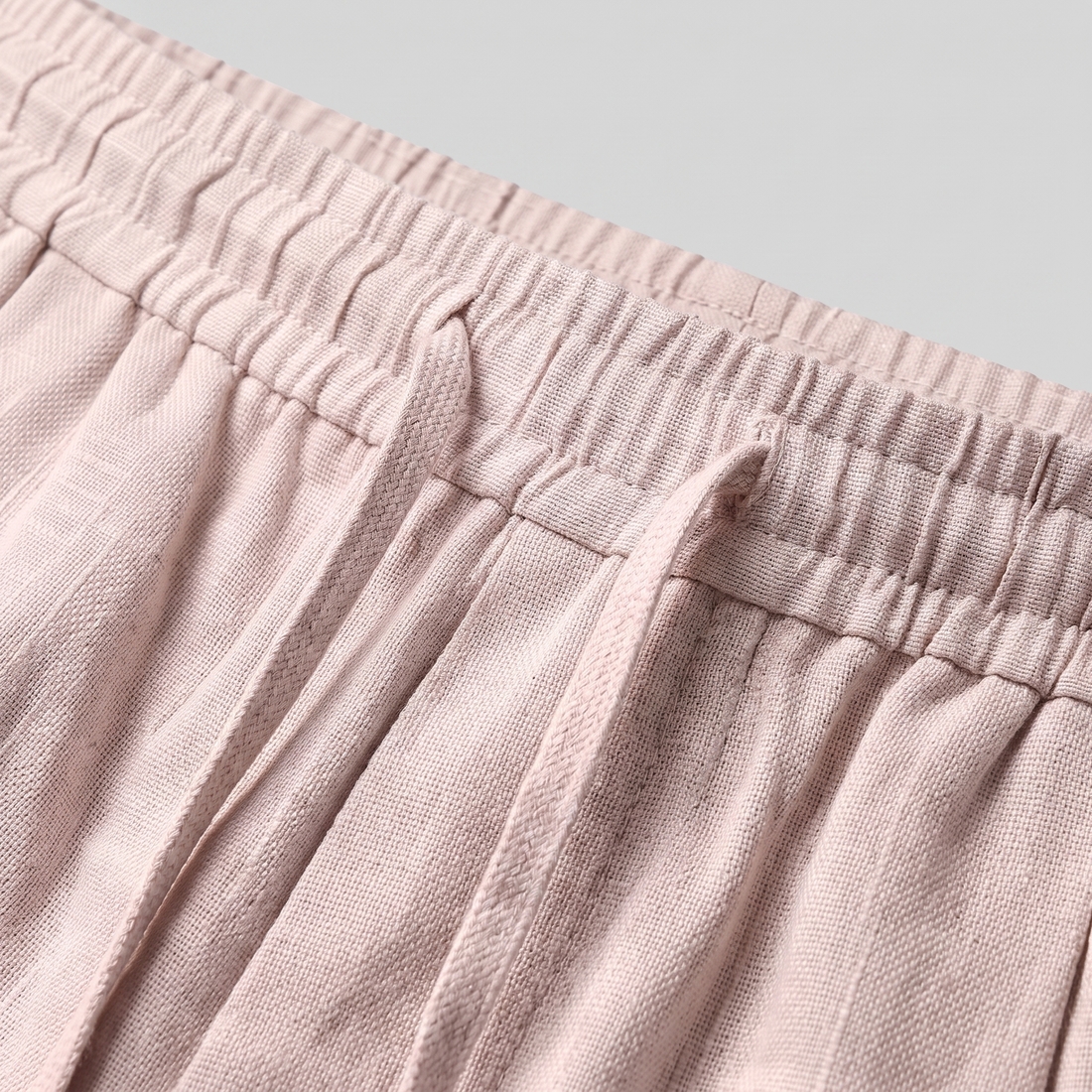 Men's Textured Polyester Drawstring Shorts