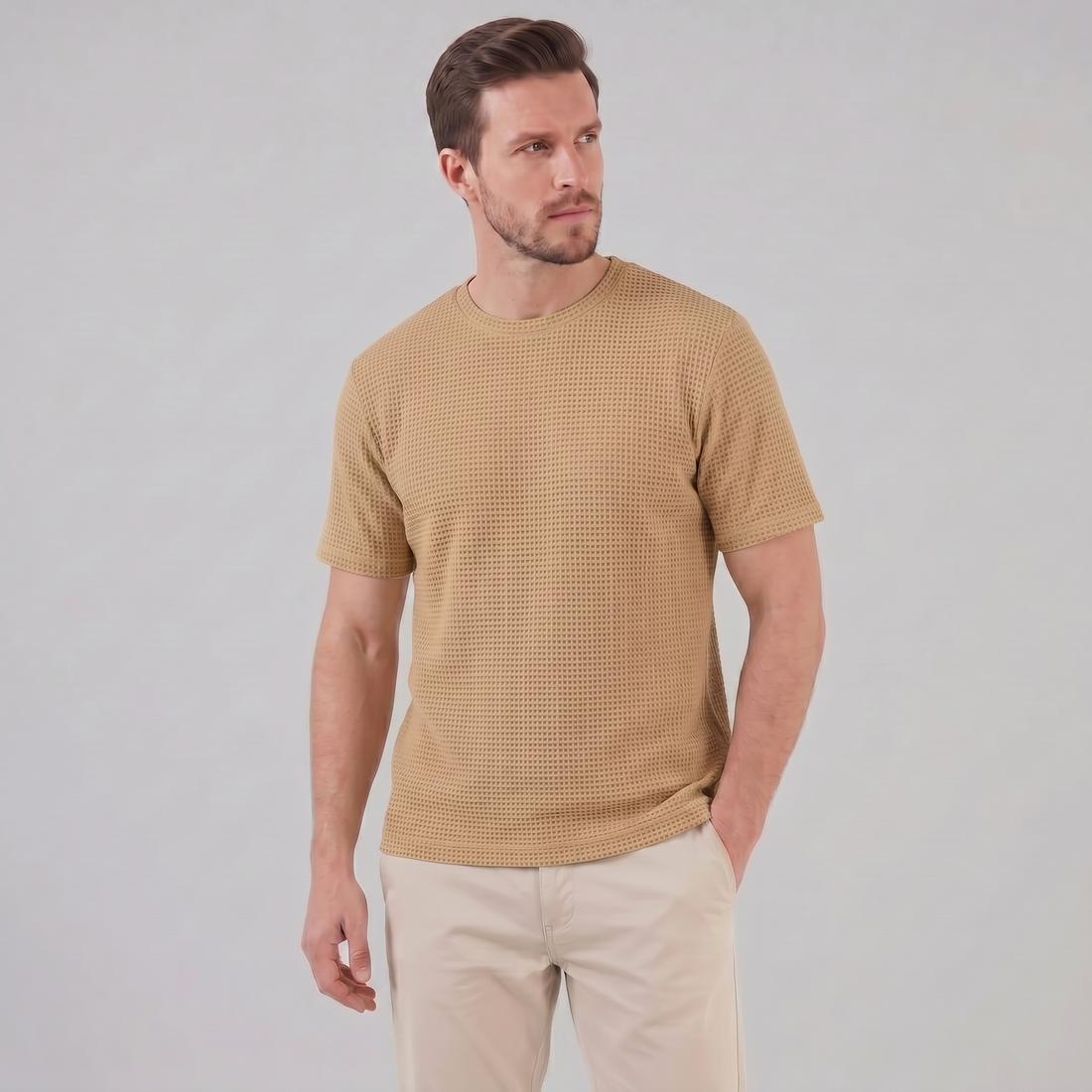 Men's Textured Short Sleeve Shirt
