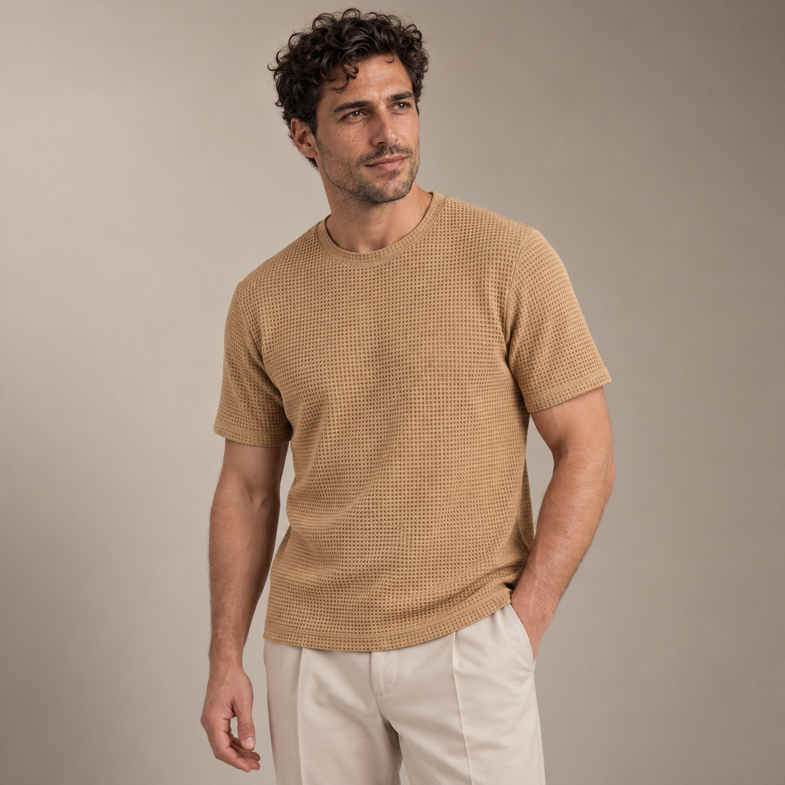 Men's Textured Short Sleeve Shirt