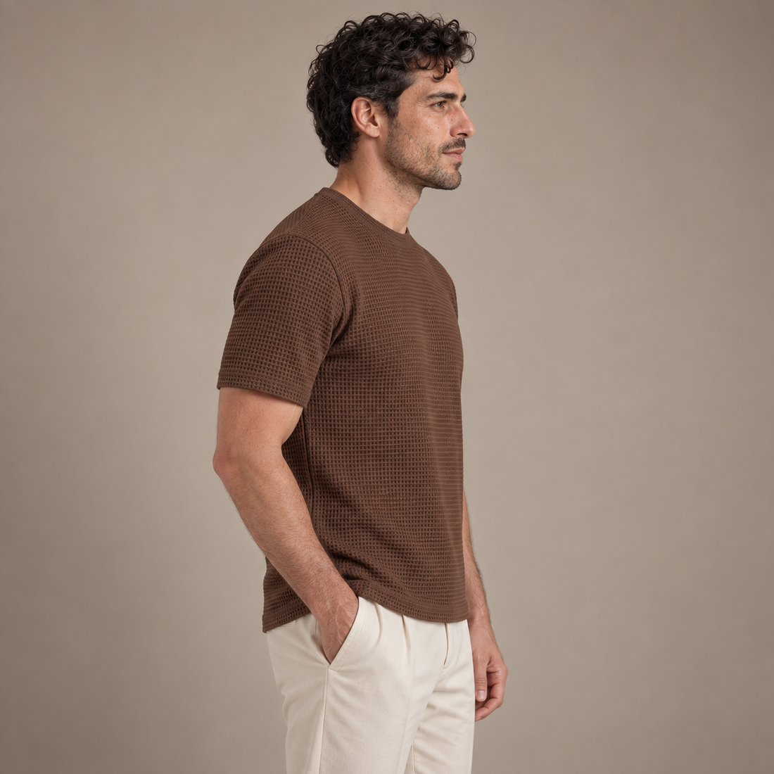 Men's Textured Short Sleeve Shirt
