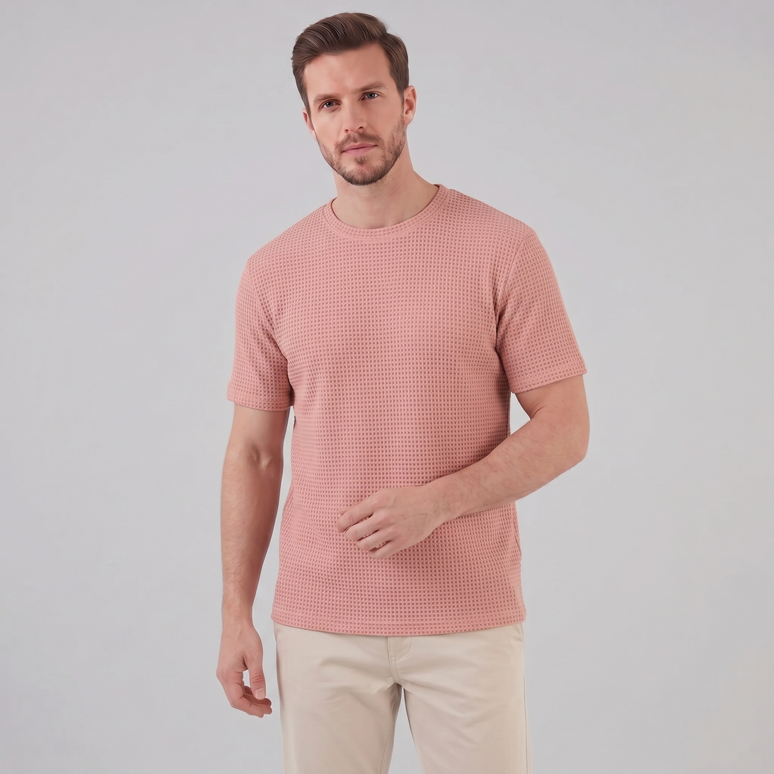 Men's Textured Short Sleeve Shirt