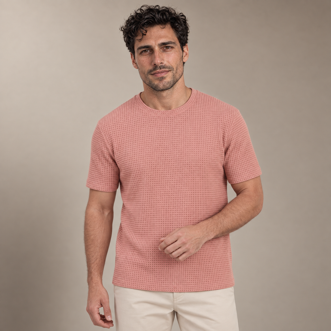 Men's Textured Short Sleeve Shirt