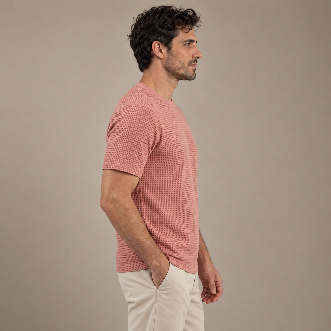 Men's Textured Short Sleeve Shirt