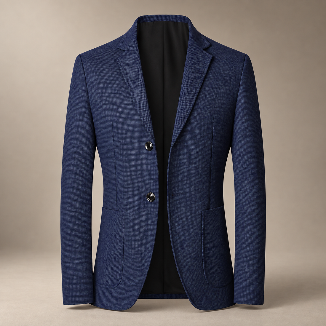 Men's Textured Two-Button Blazer