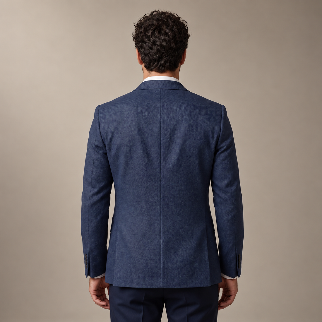Men's Textured Two-Button Blazer