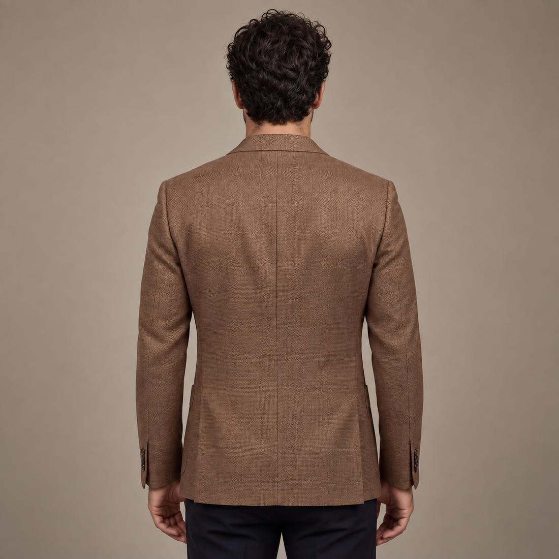 Men's Textured Two-Button Blazer