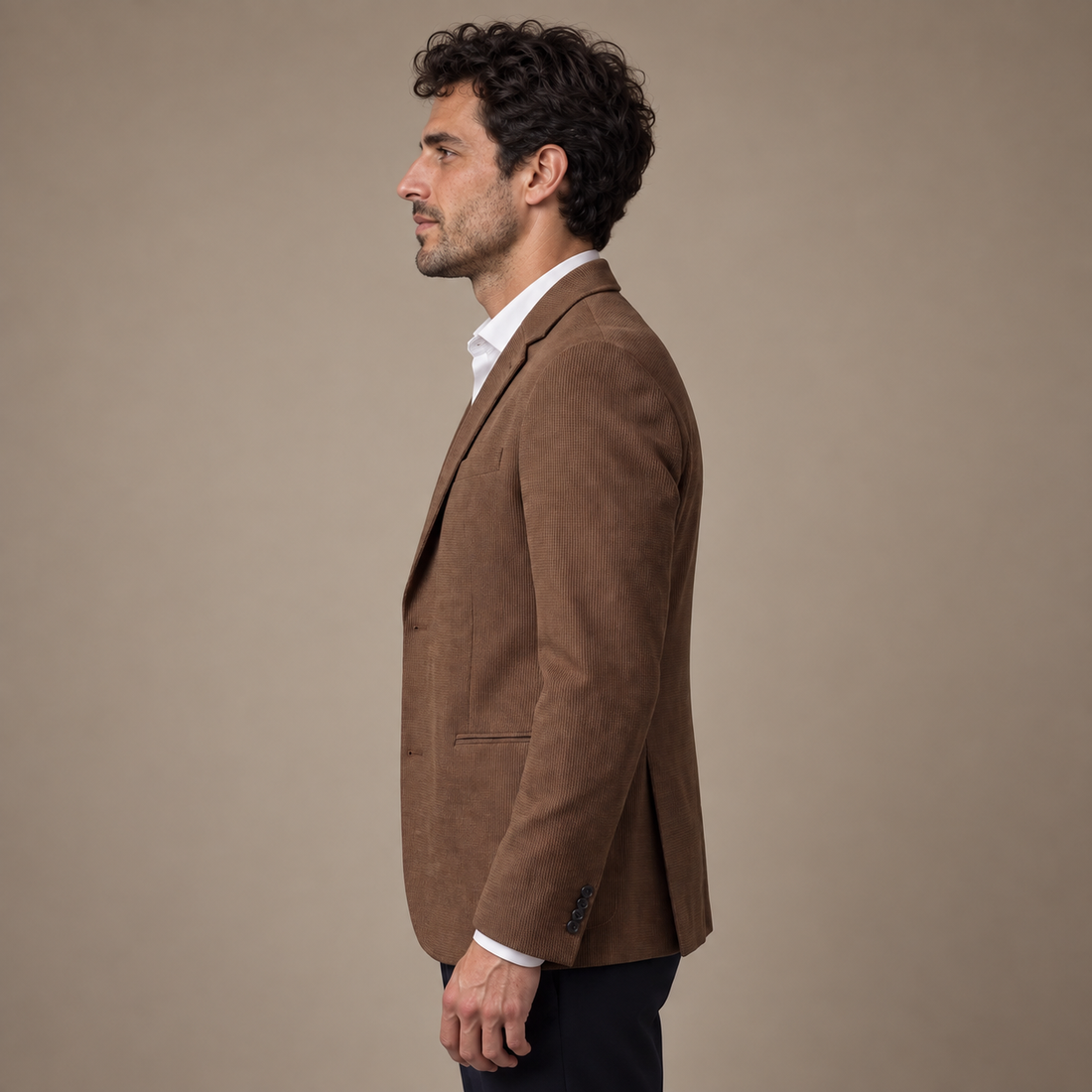 Men's Textured Two-Button Blazer