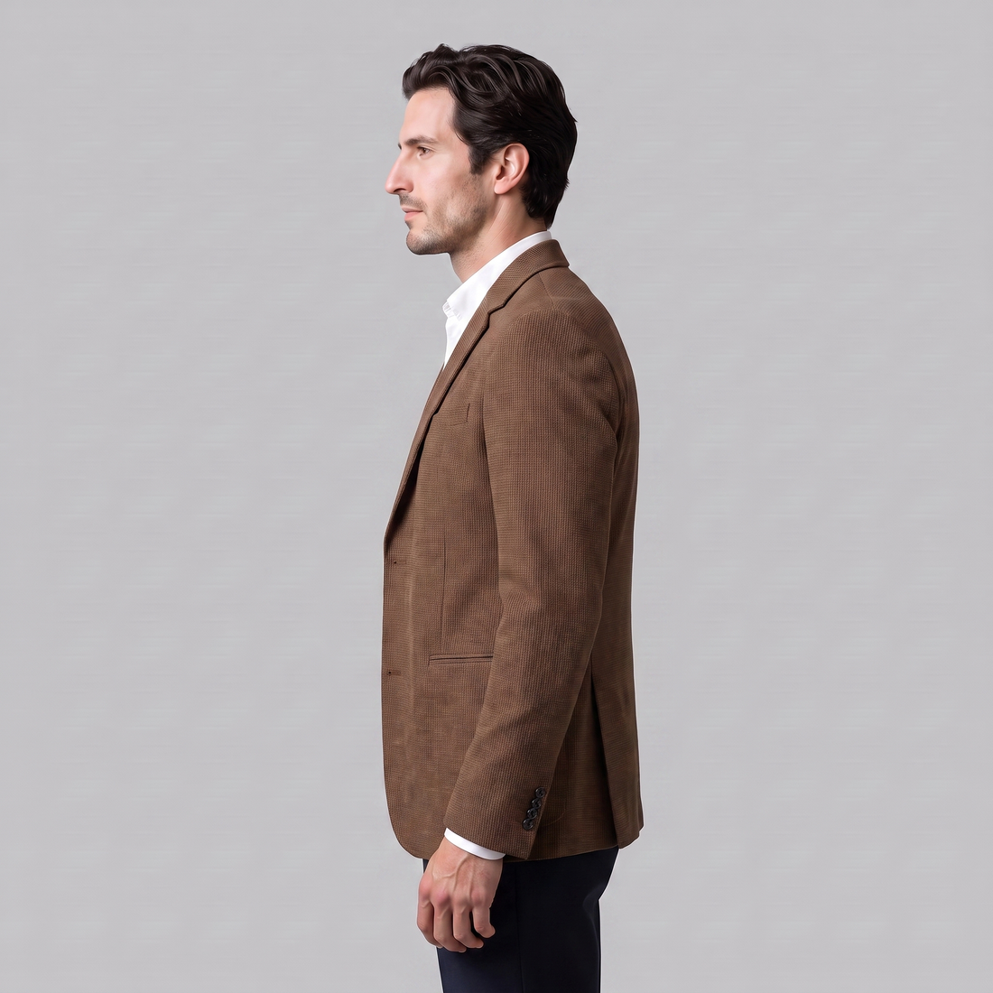 Men's Textured Two-Button Blazer