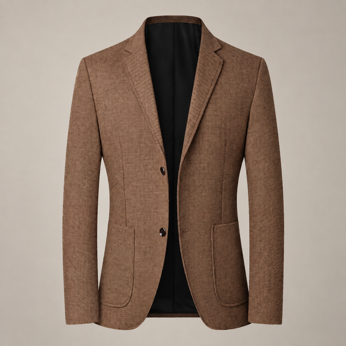 Men's Textured Two-Button Blazer