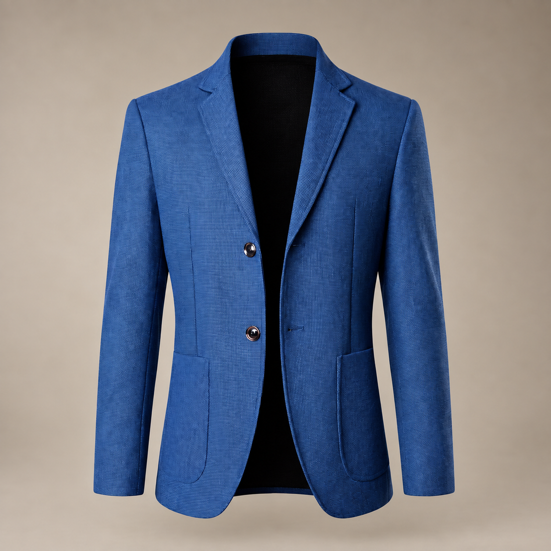 Men's Textured Two-Button Blazer