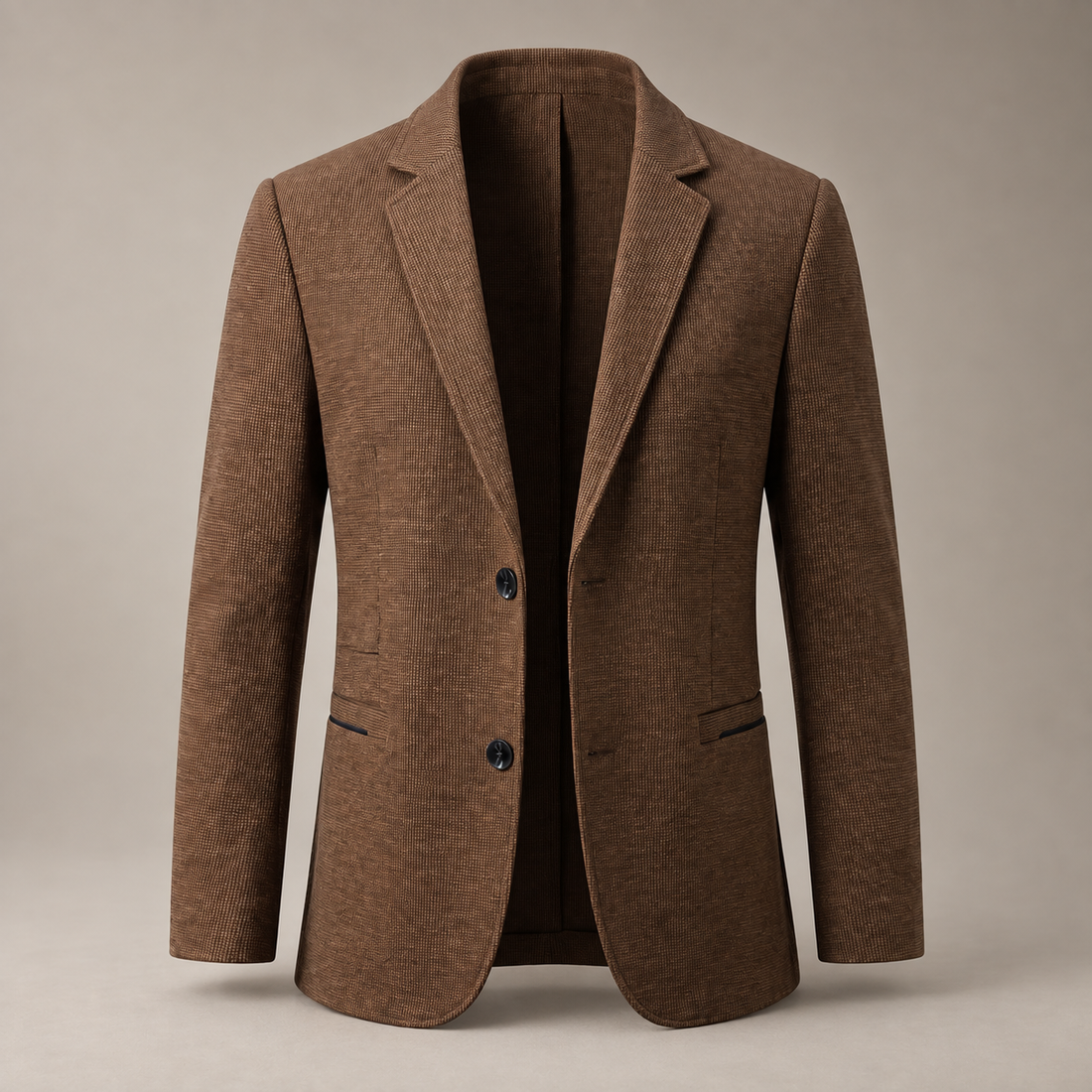 Men's Textured Two-Button Blazer