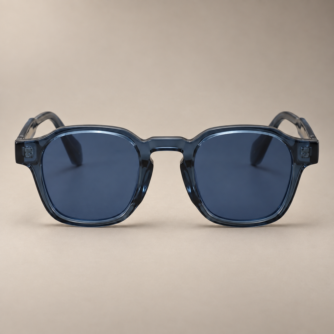 Men's Vintage Square Sunglasses with Dark Lenses