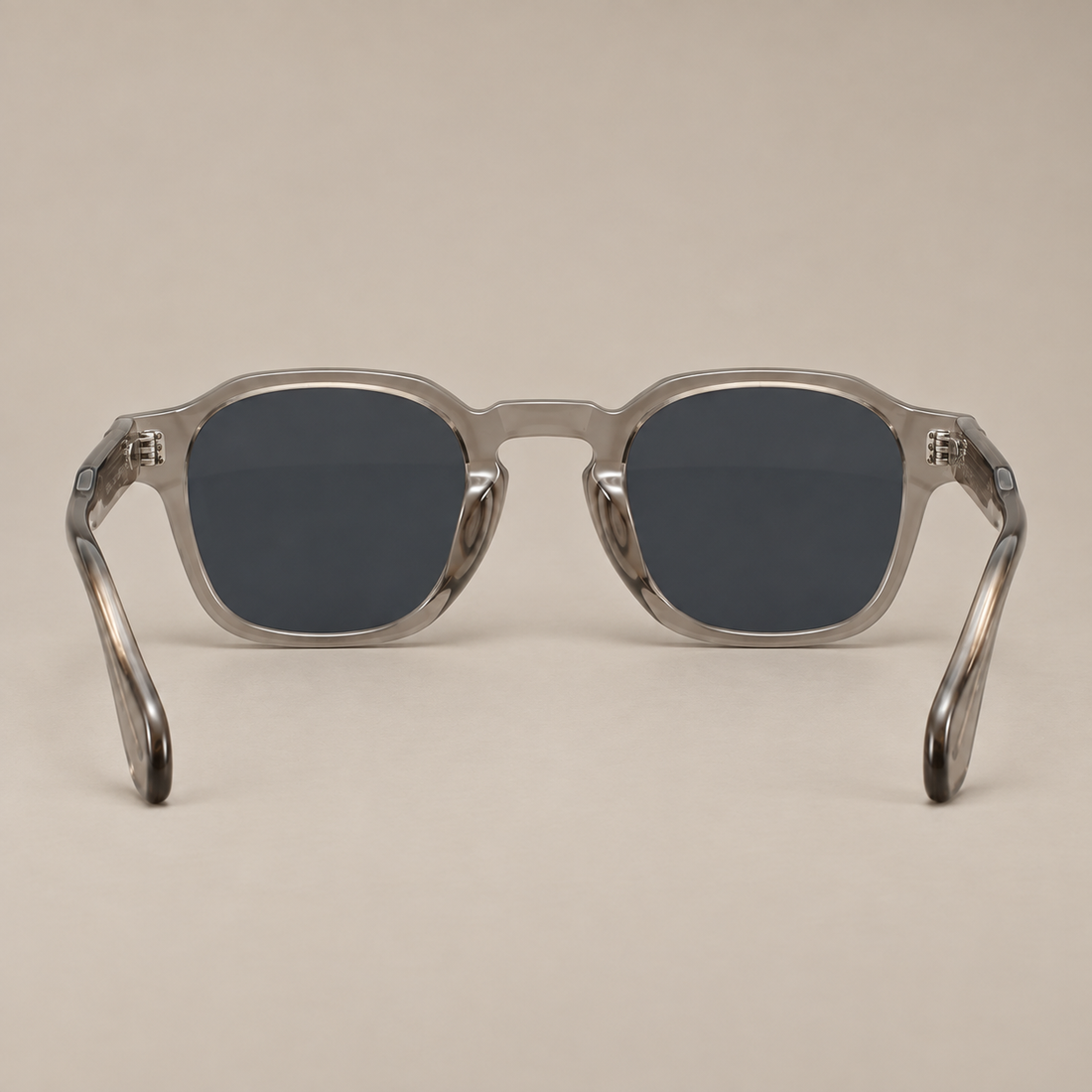Men's Vintage Square Sunglasses with Dark Lenses