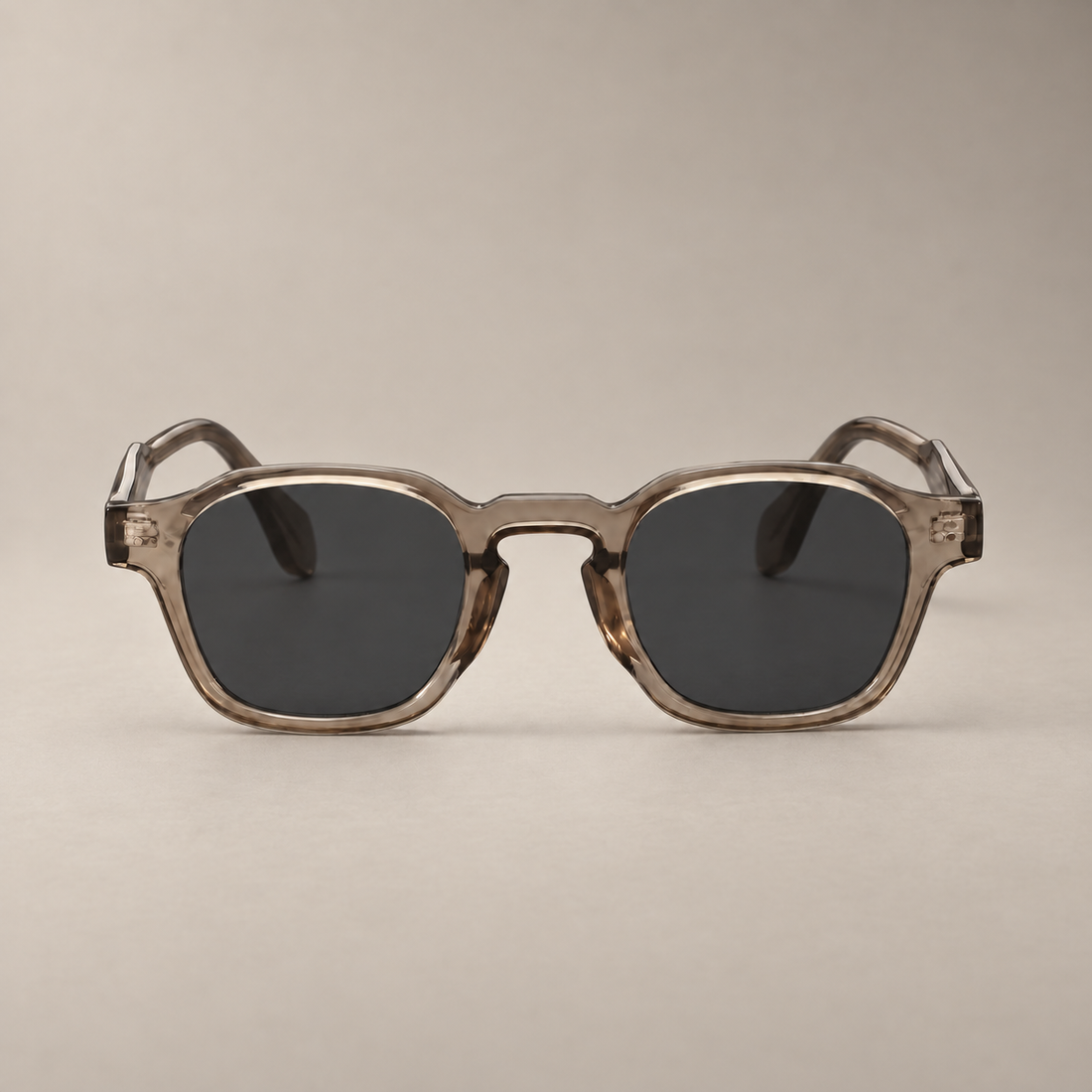 Men's Vintage Square Sunglasses with Dark Lenses