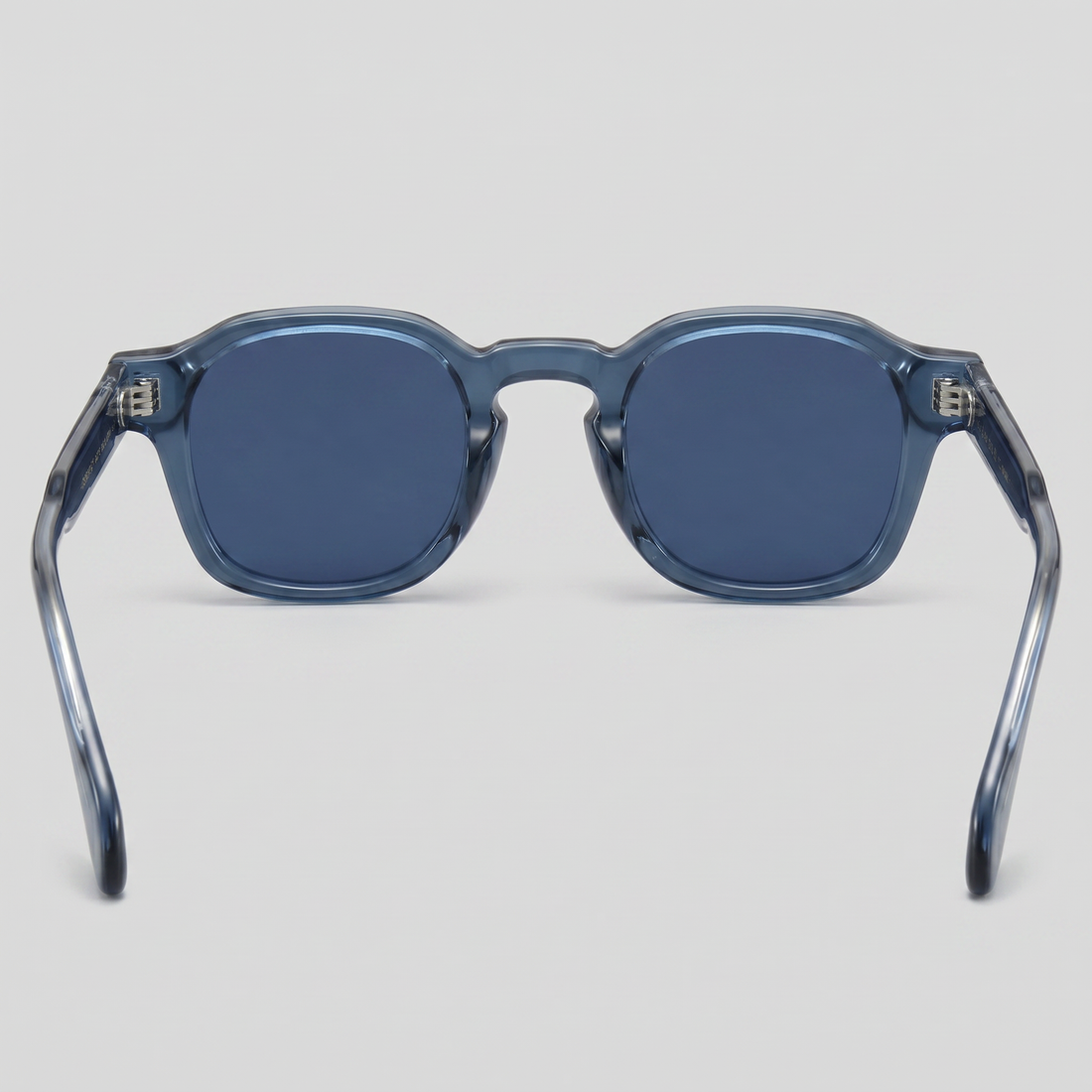 Men's Vintage Square Sunglasses with Dark Lenses