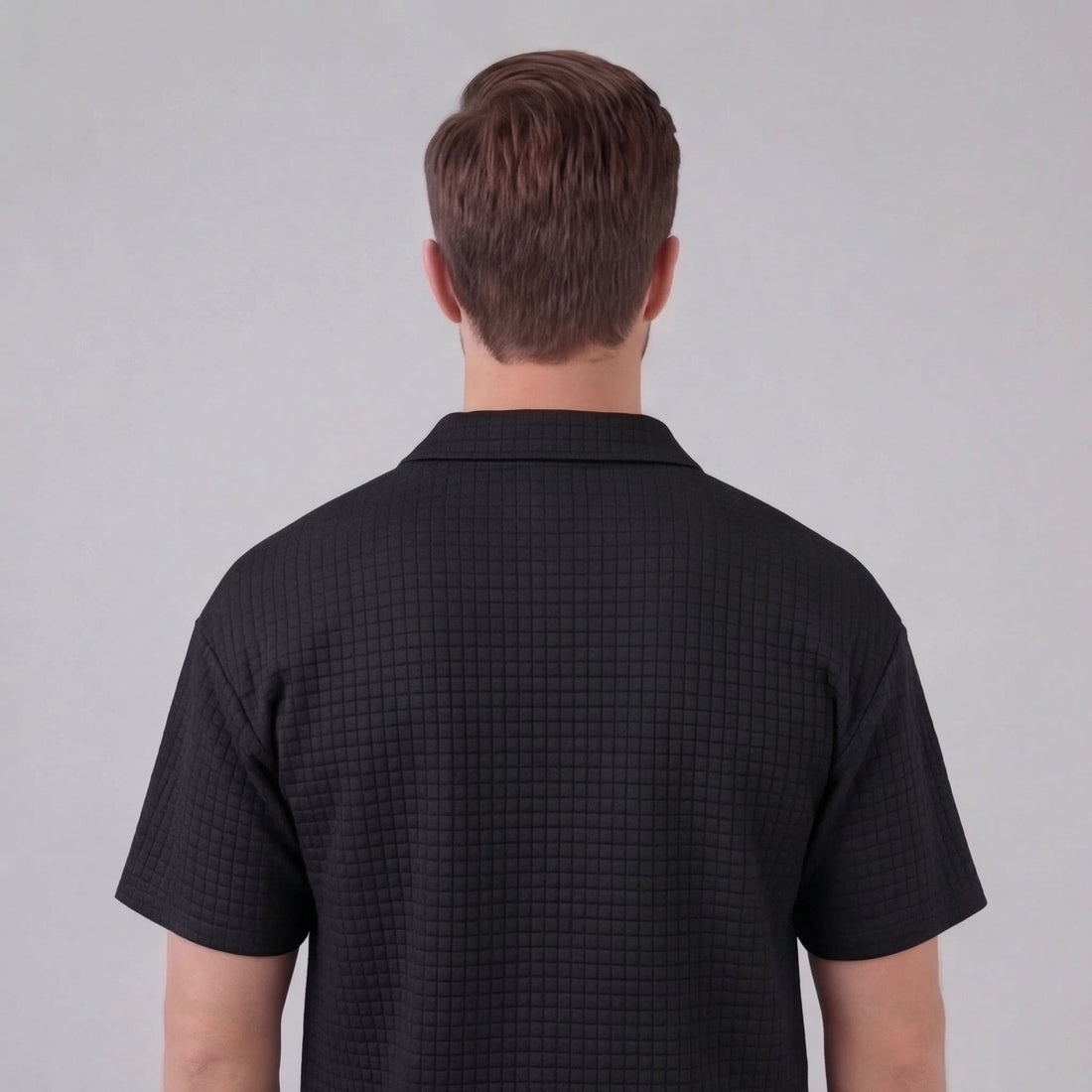 Men's Waffle Knit Short Outfit Summer Set