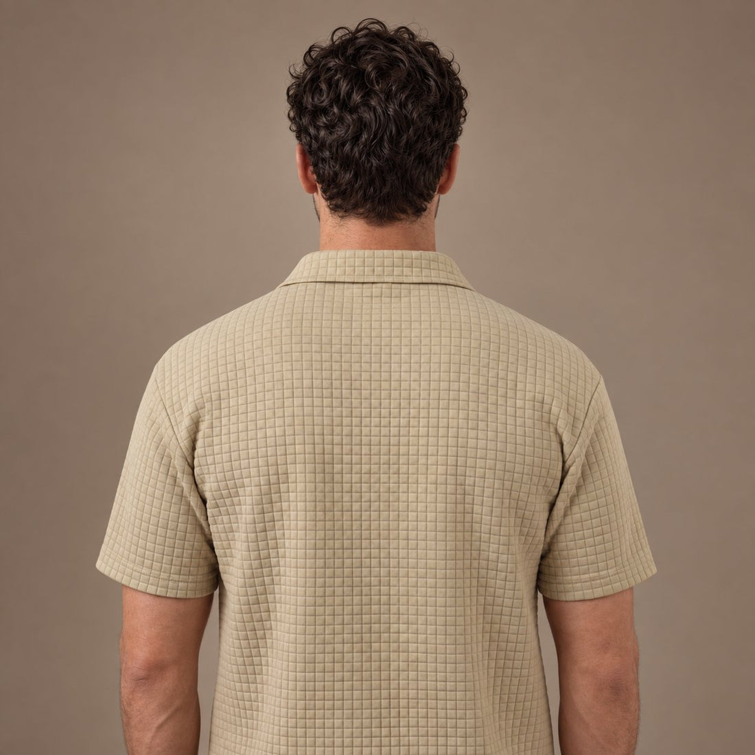 Men's Waffle Knit Short Outfit Summer Set