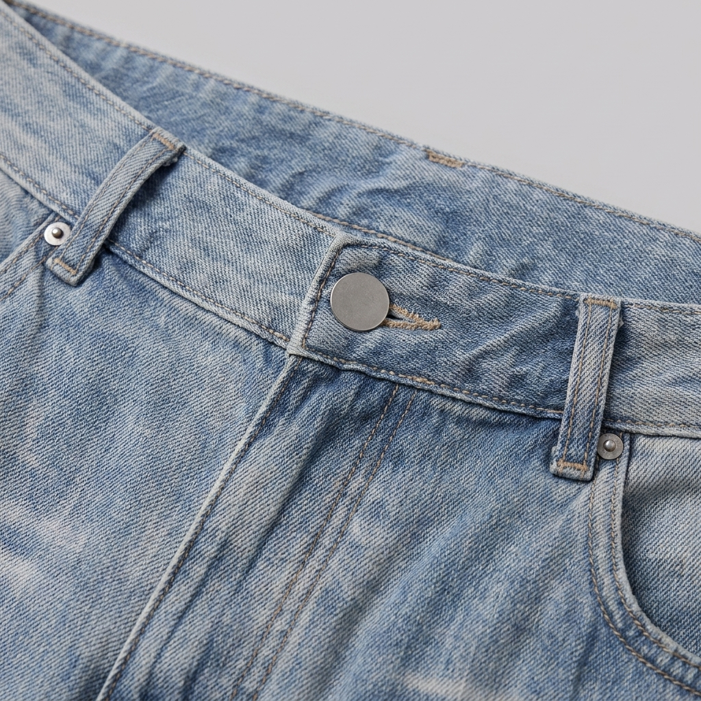 Men's Wide Leg Denim Shorts