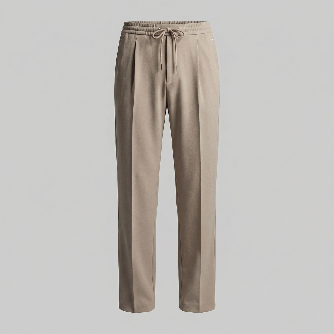 Men's Wide Leg Trousers with Drawstring